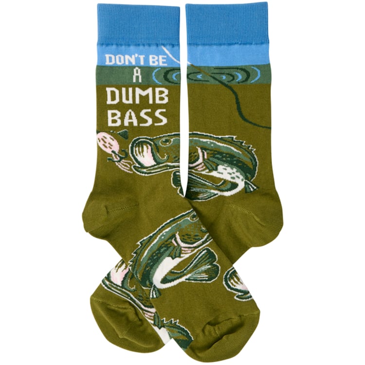 Primitives By Kathy Don't Be A Dumb Bass Socks