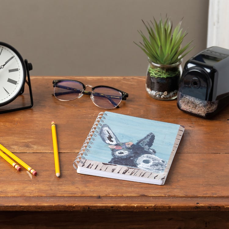 Primitives By Kathy Donkey Spiral Notebook