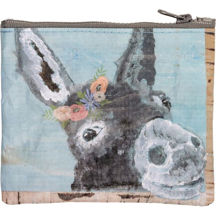 Primitives By Kathy Donkey Zipper Wallet