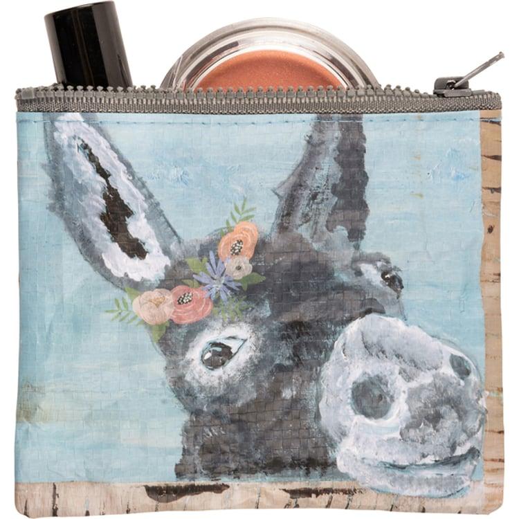 primitives by kathy Donkey Zipper Wallet