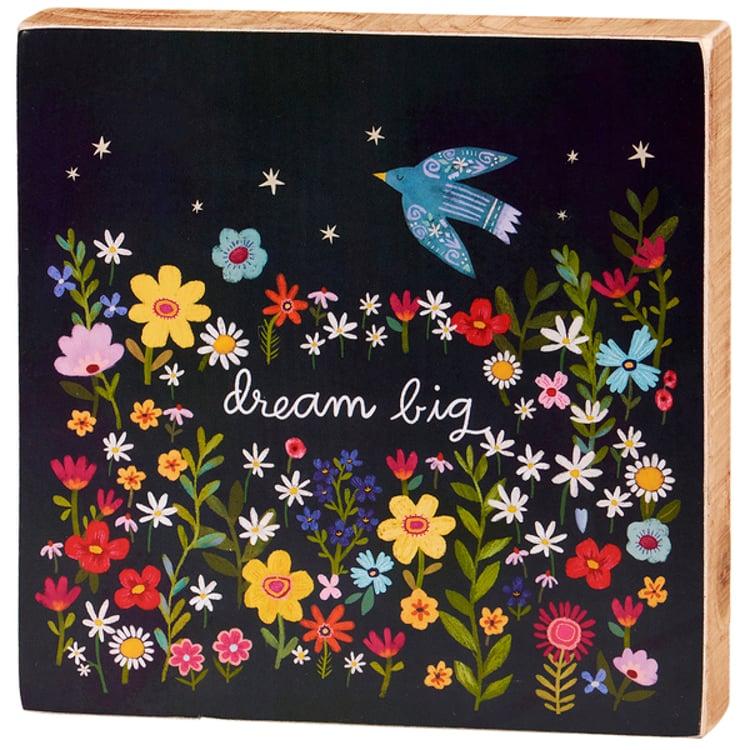 primitives by kathy Dream Big Block Sign