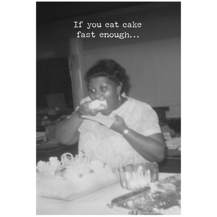 primitives by kathy Eat Cake Greeting Card