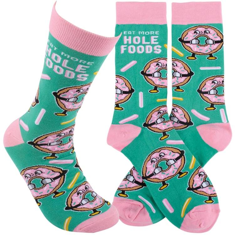 primitives by kathy Eat More Hole Foods Socks