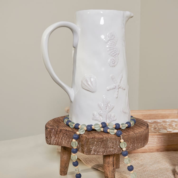 Primitives By Kathy Embossed Beach Pitcher