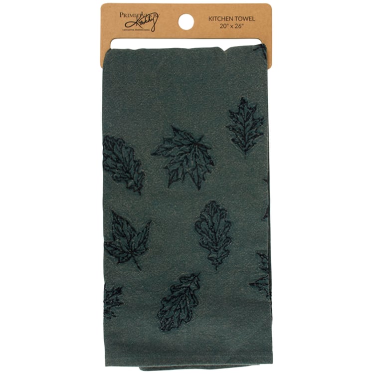 Primitives By Kathy Emerald Leaf Kitchen Towel