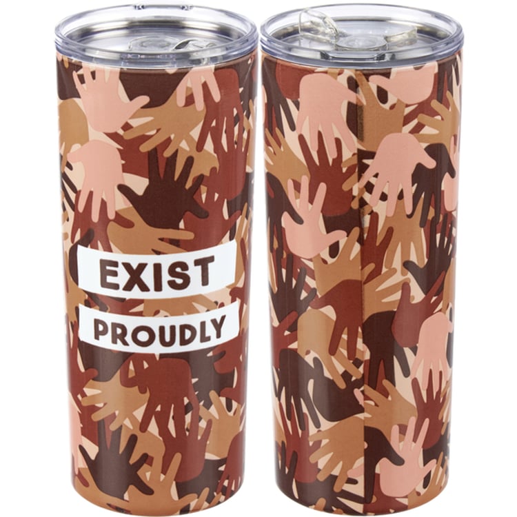 primitives by kathy Exist Proudly Coffee Tumbler