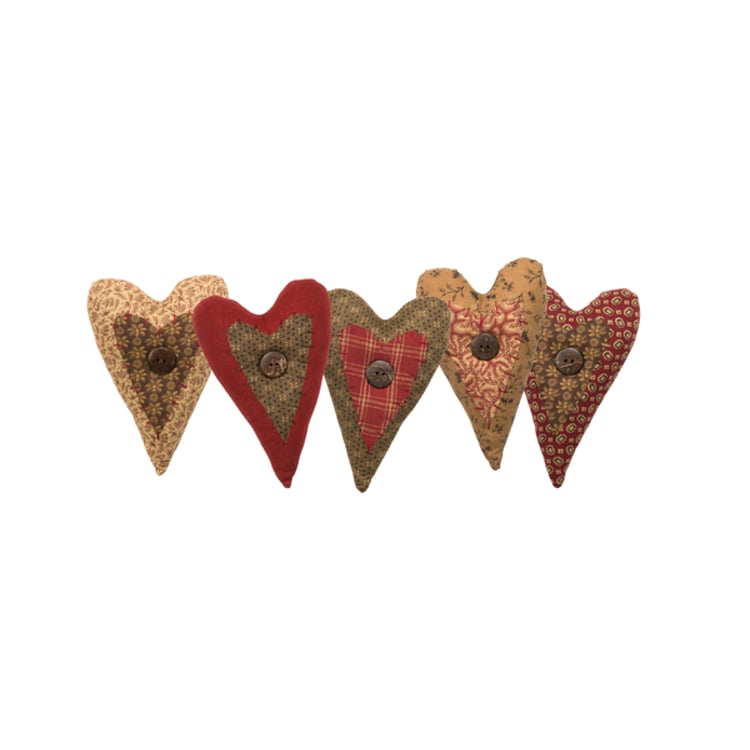primitives by kathy Fabric Heart Set