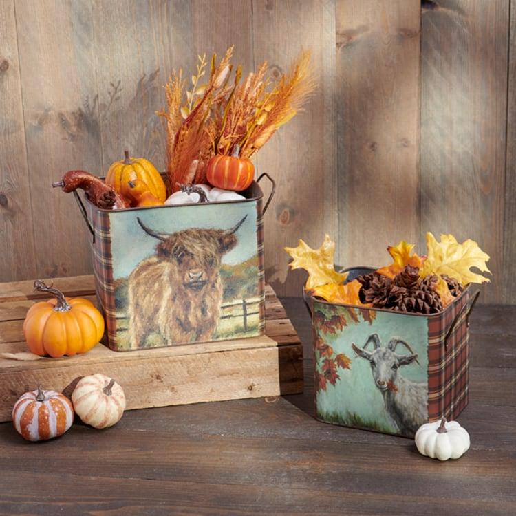 Primitives By Kathy Fall Farm Friend Bin Set