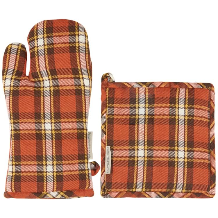 Primitives By Kathy Fall Plaid Kitchen Set