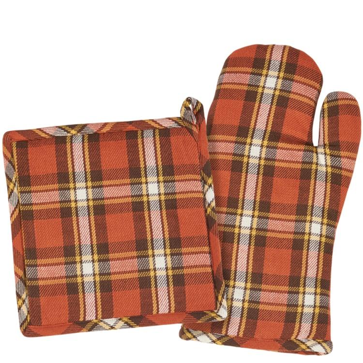 primitives by kathy Fall Plaid Kitchen Set