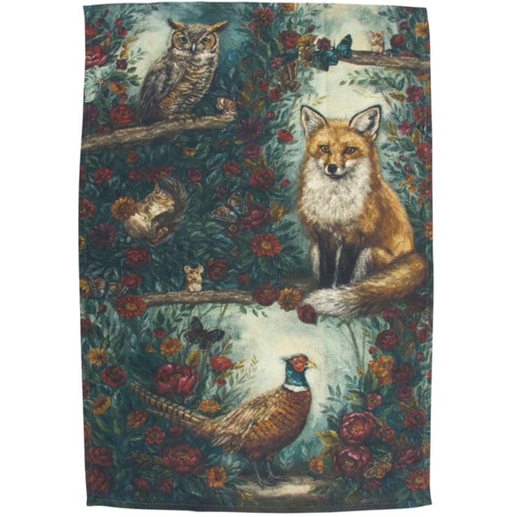 Primitives By Kathy Fall Woodland Kitchen Towel