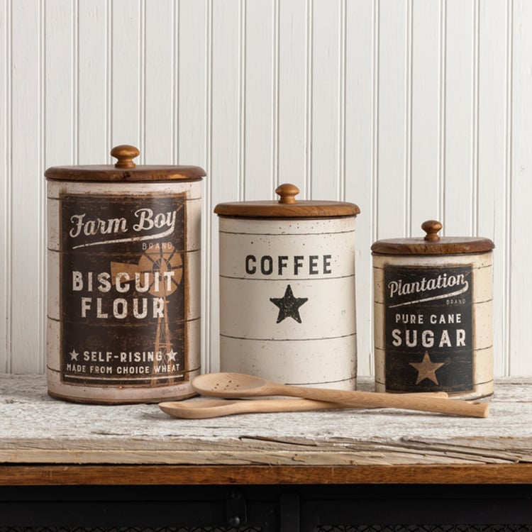 Primitives By Kathy Farmhouse Canister Set