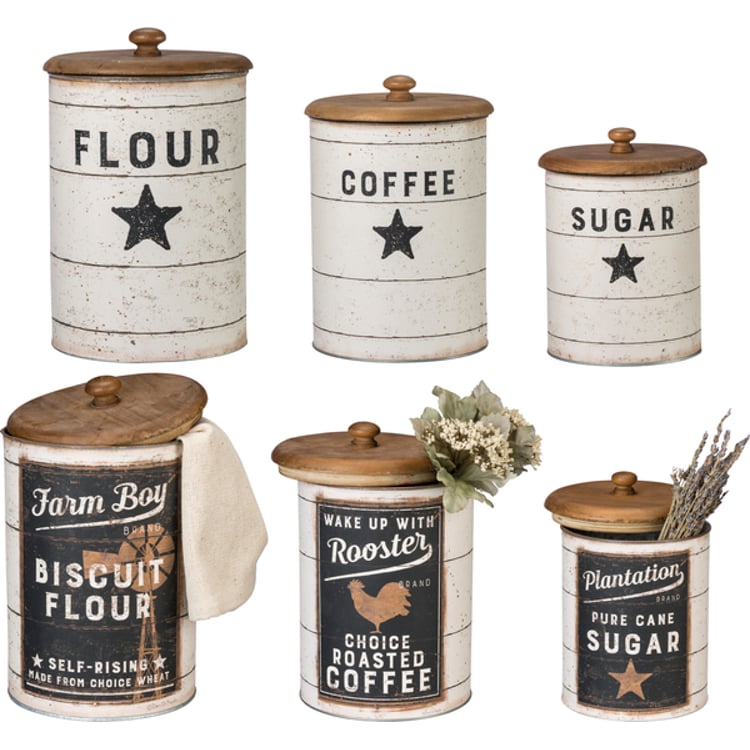 primitives by kathy Farmhouse Canister Set