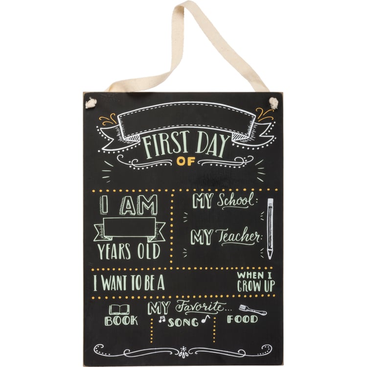 primitives by kathy First Day Of School Chalk Sign