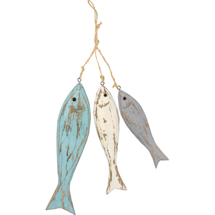 primitives by kathy Fish Trio Hanging Decor