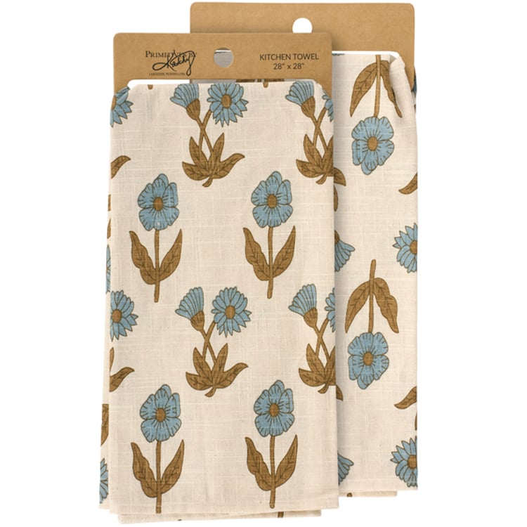 primitives by kathy Floral Cottage Kitchen Towel