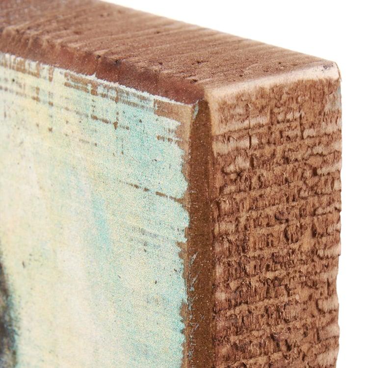 Primitives By Kathy Floral Donkey Block Sign