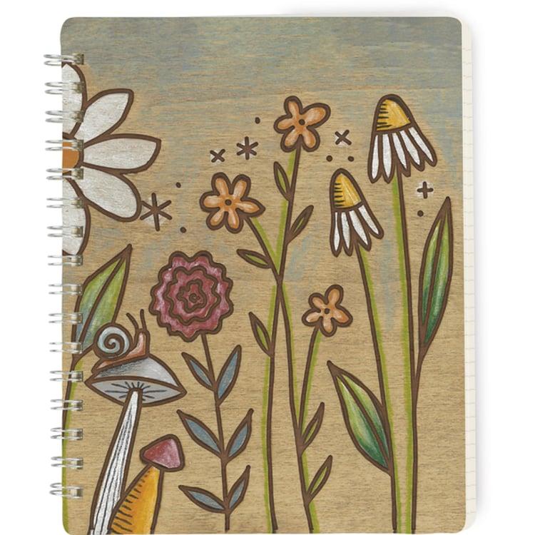 Primitives By Kathy Floral Field Spiral Notebook