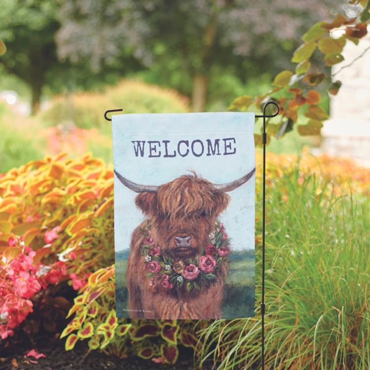 Primitives By Kathy Floral Highland Garden Flag