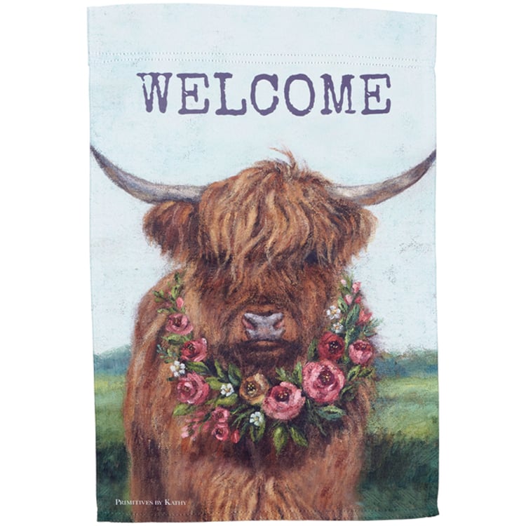 Primitives By Kathy Floral Highland Garden Flag