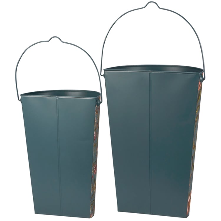 Primitives By Kathy Floral Nouveau Wall Bucket Set