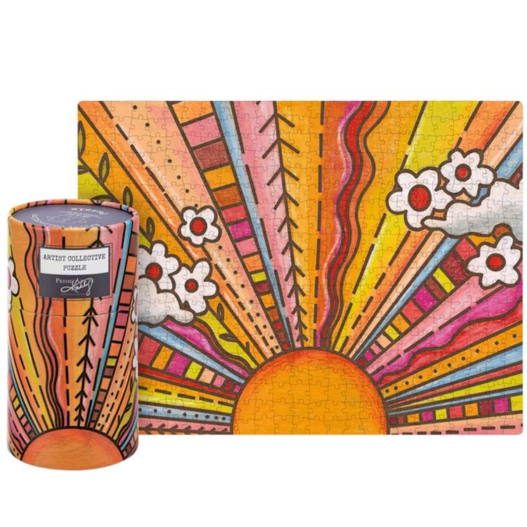 primitives by kathy Floral Sun Puzzle