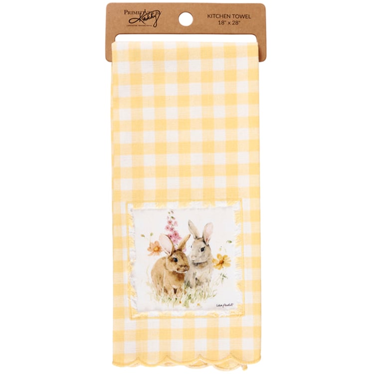 Primitives By Kathy Flower Bunnies Kitchen Towel