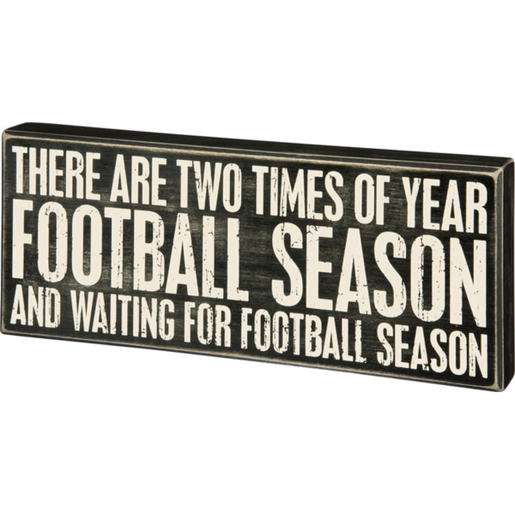 primitives by kathy Football Season Box Sign