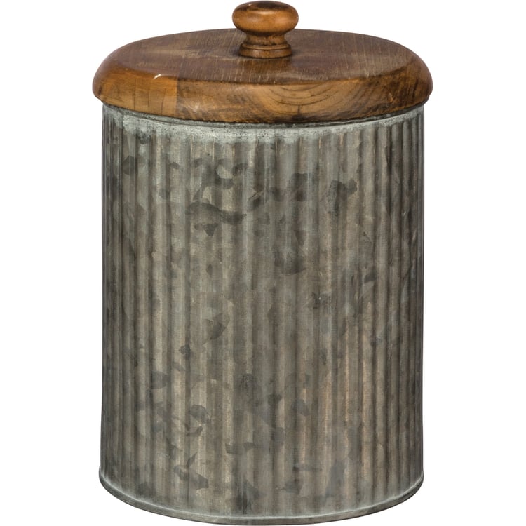 Primitives By Kathy Galvanized Canister Set
