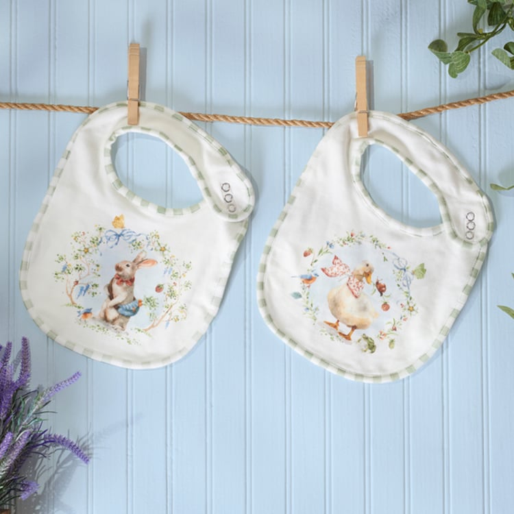 Primitives By Kathy Garden Friends Bib Set