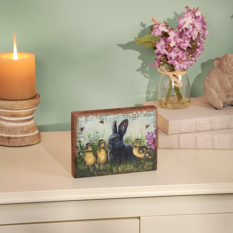 Primitives By Kathy Garden Friends Block Sign