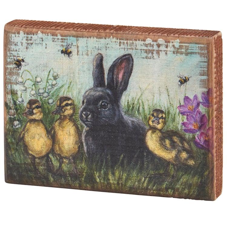 primitives by kathy Garden Friends Block Sign