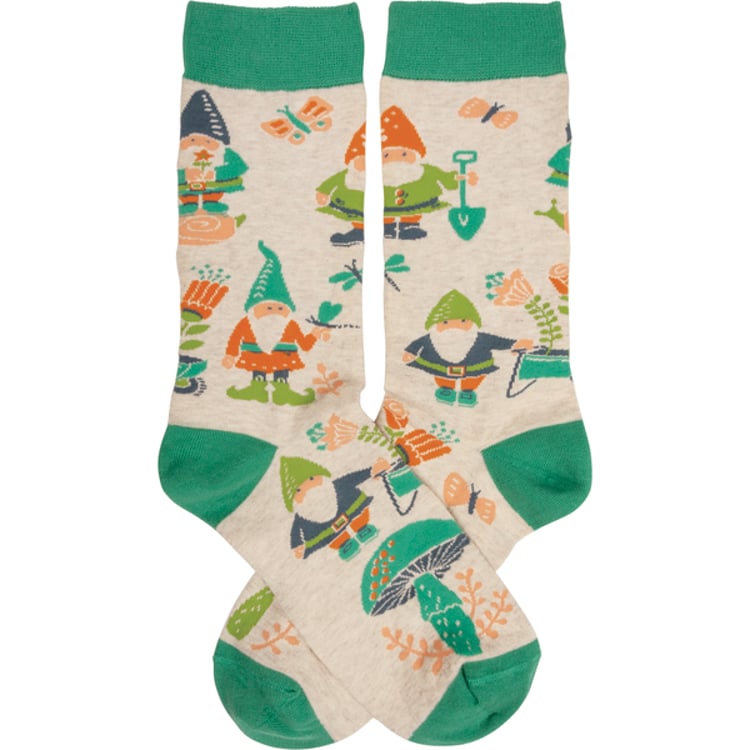 Primitives By Kathy Garden Gnome Socks