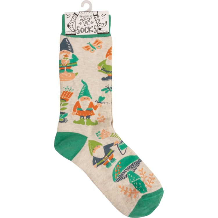Primitives By Kathy Garden Gnome Socks