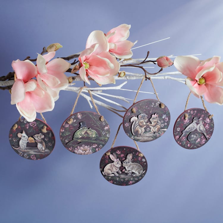 Primitives By Kathy Garden Love Ornament Set