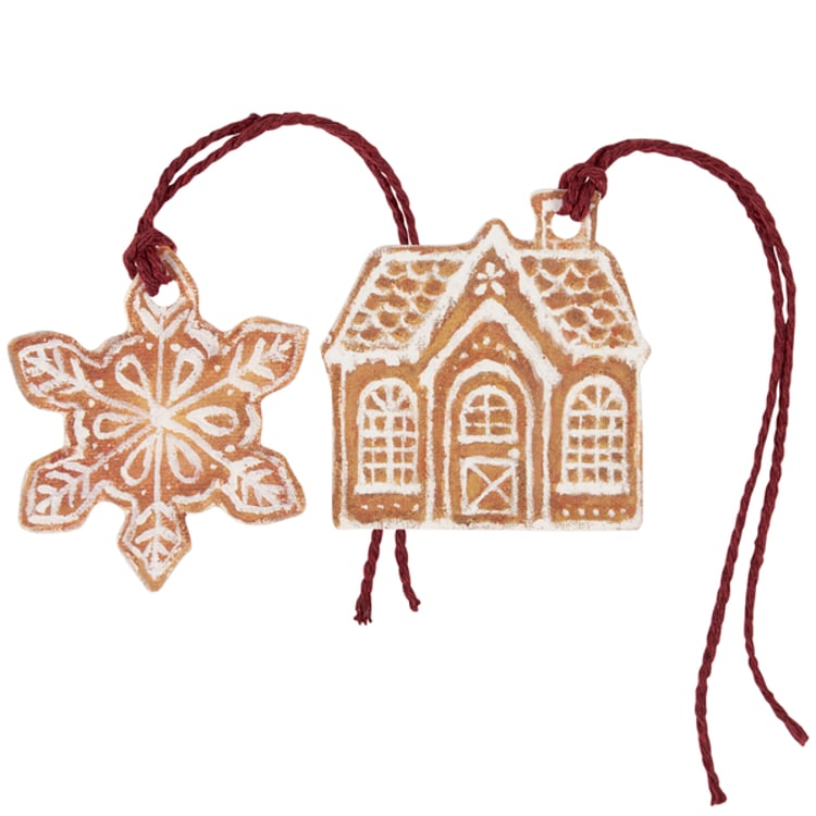 Primitives By Kathy Gingerbread Gift Tag Set