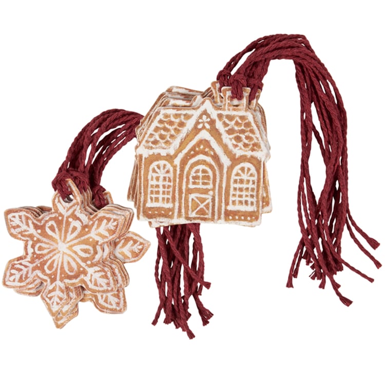 primitives by kathy Gingerbread Gift Tag Set