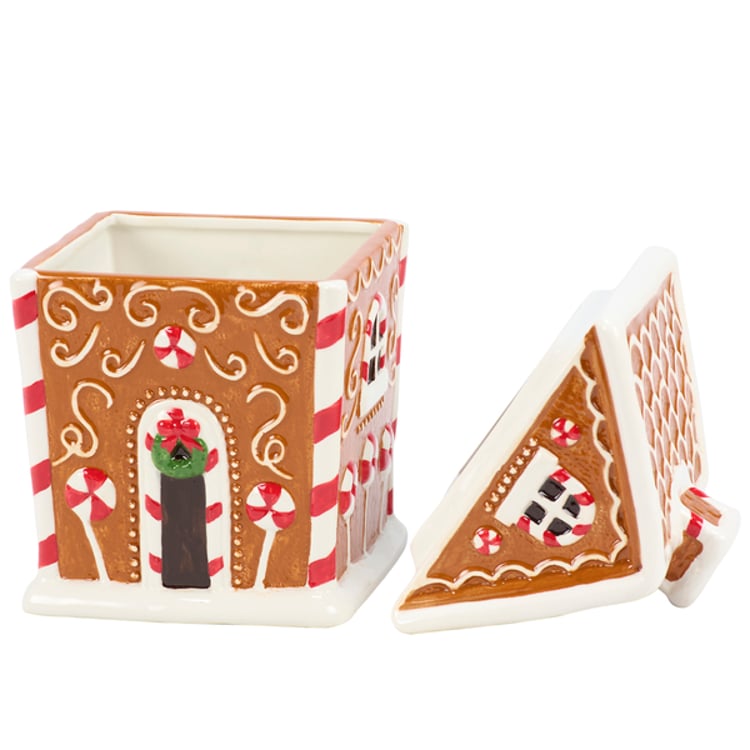 Primitives By Kathy Gingerbread House Cookie Jar