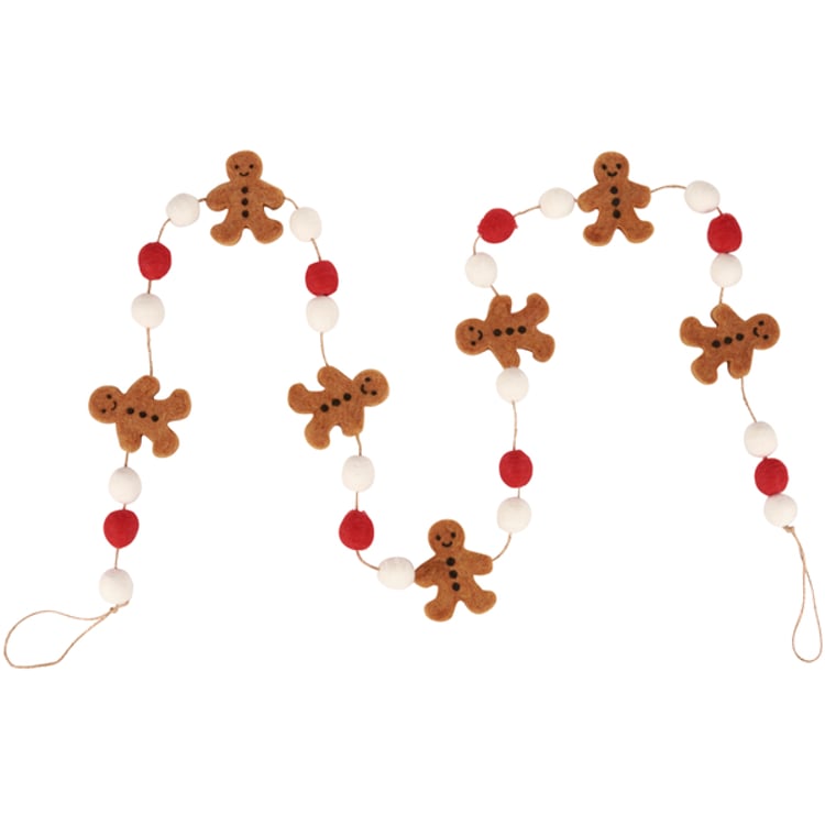 primitives by kathy Gingerbread Men Garland