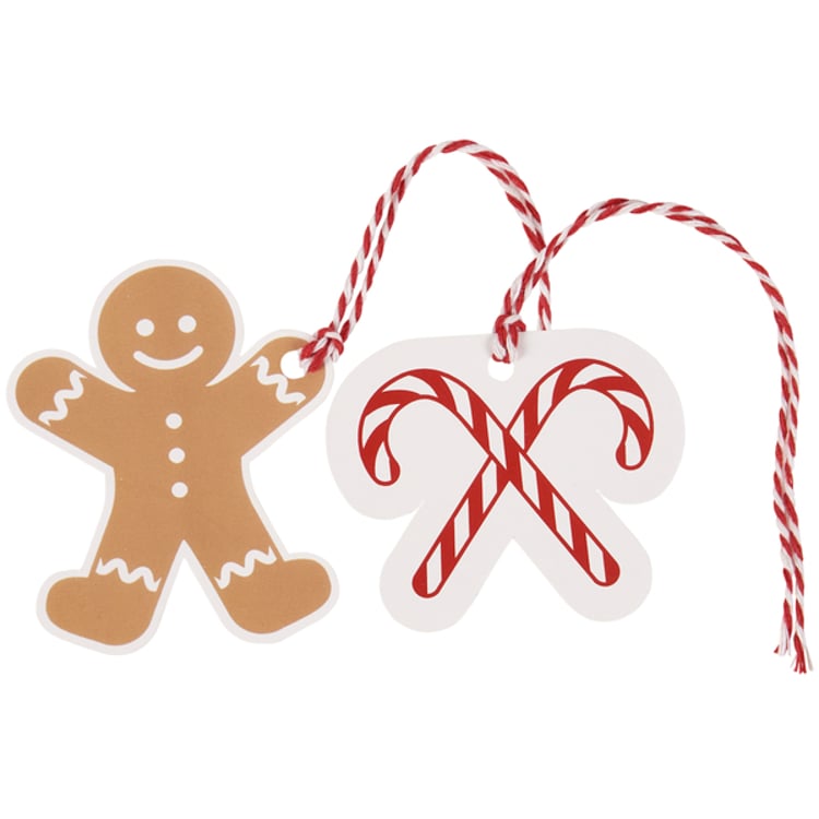 Primitives By Kathy Gingerbread Men Gift Tag Set
