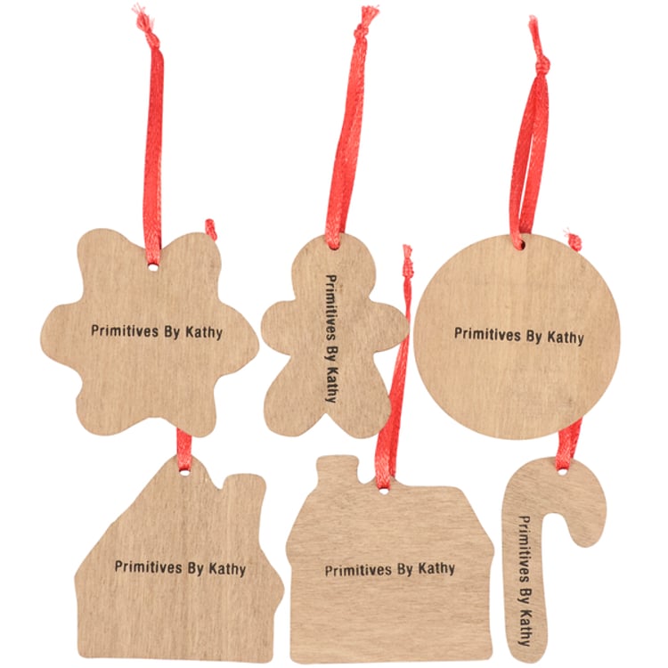 Primitives By Kathy Gingerbread Mini Ornament Set