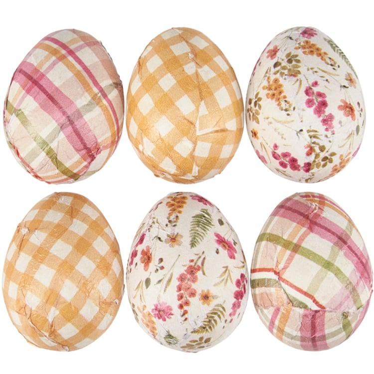 primitives by kathy Gingham Wooden Eggs