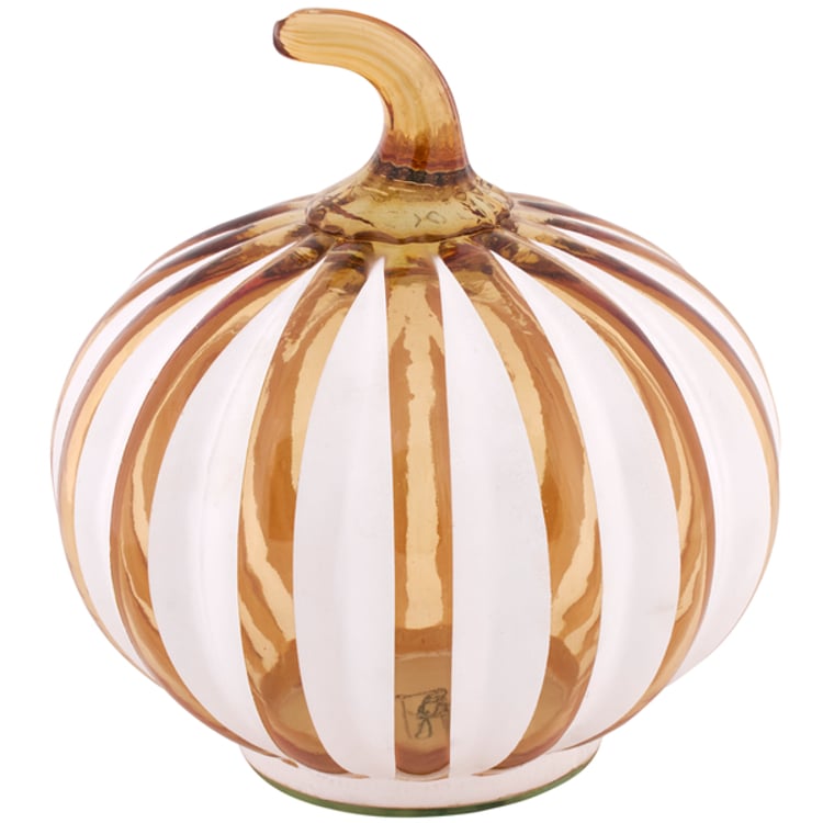 Primitives By Kathy Glass Amber Stripe Pumpkin
