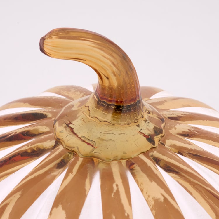 Primitives By Kathy Glass Amber Stripe Pumpkin