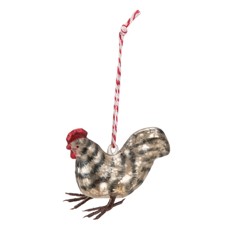 primitives by kathy Glass Hen Ornament