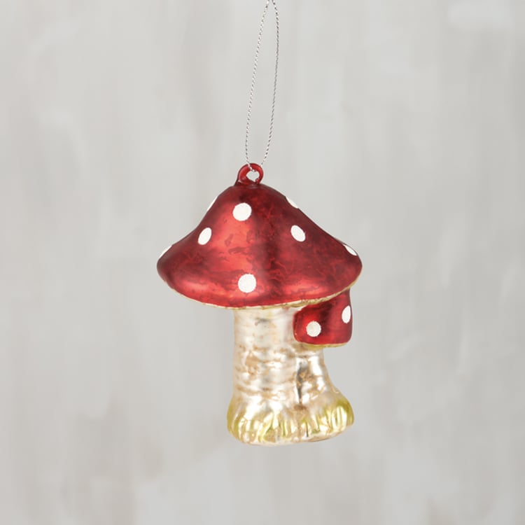 primitives by kathy Glass Mushroom Ornament