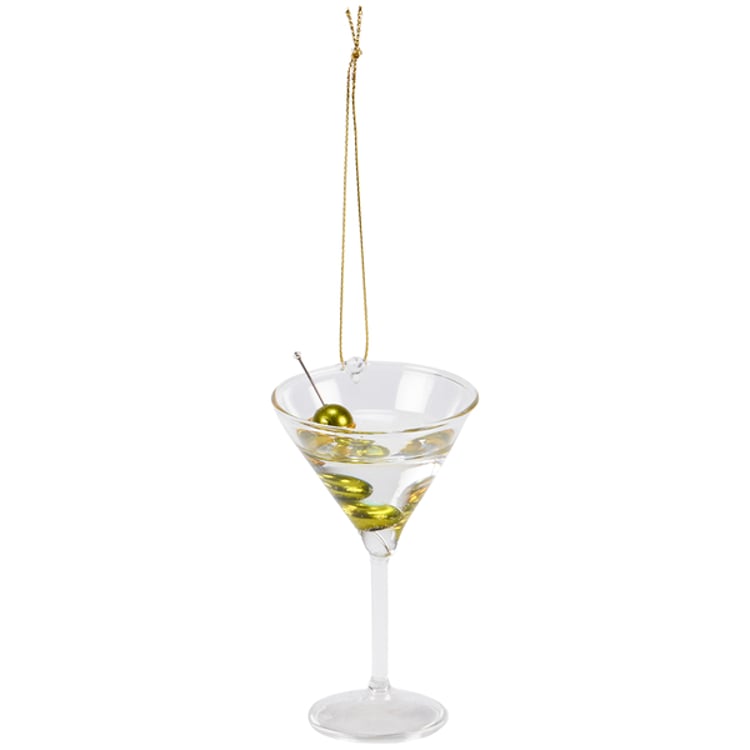 Primitives By Kathy Glass Olive Martini Ornament