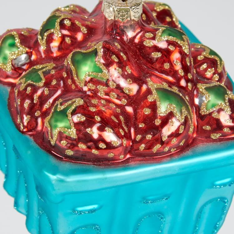 Primitives By Kathy Glass Strawberry Ornament