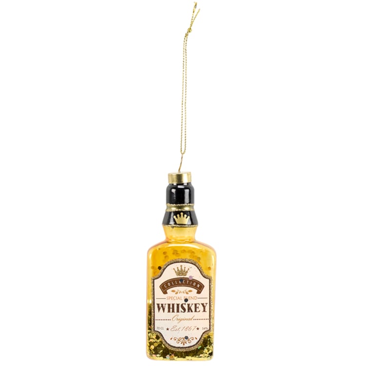 Primitives By Kathy Glass Whiskey Bottle Ornament