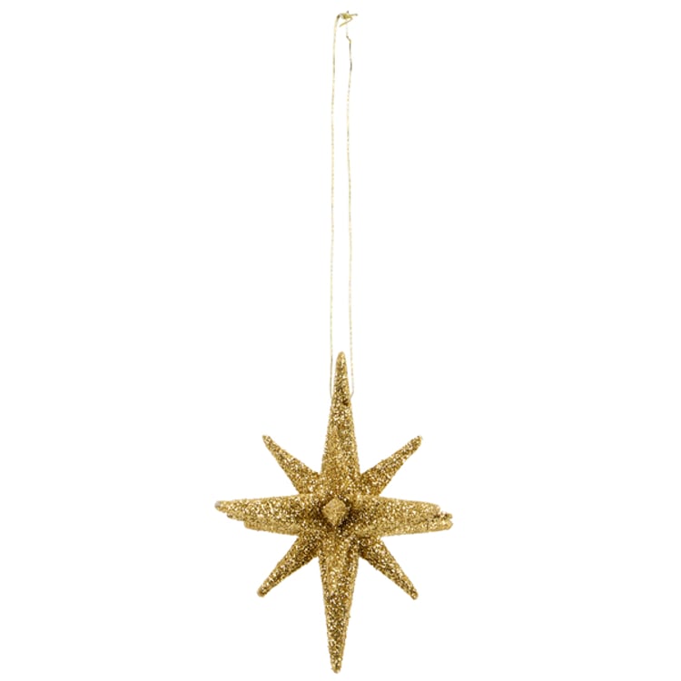 primitives by kathy Gold Star Ornament